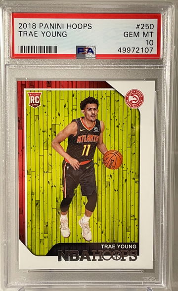 Trae Young NBA HOOPS RC PSA 10