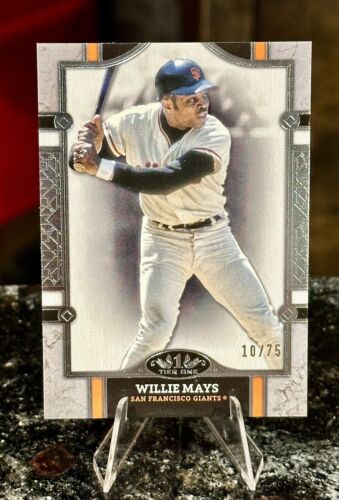 2024 Topps Tier One WILLIE MAYS #/75 Rare Parallel Giants HOF RIP