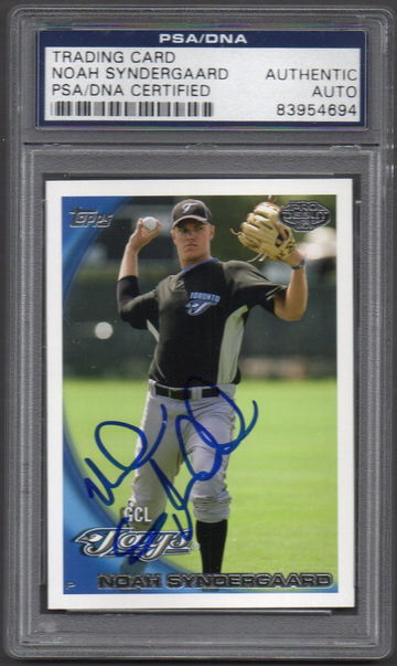 Noah Syndergaard Signed Autographed 2010 Pro Debut #331 RC PSA DNA COA RC