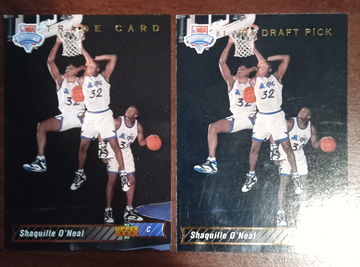 Shaq upper deck rookie card