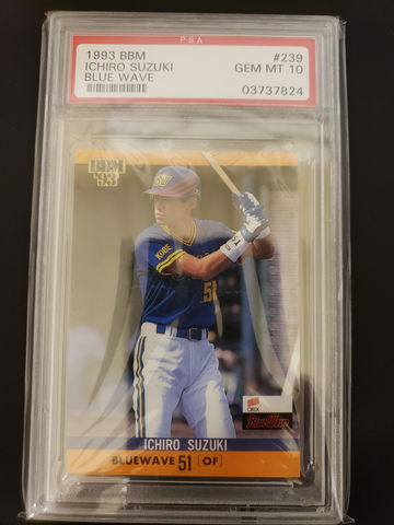 ICHIRO SUZUKI 1993 BBM BLUE WAVE PSA 10
