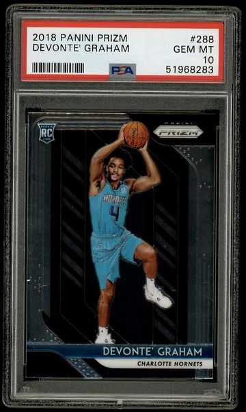 2018 Panini Prizm Devonte Graham #288 RC PSA 10