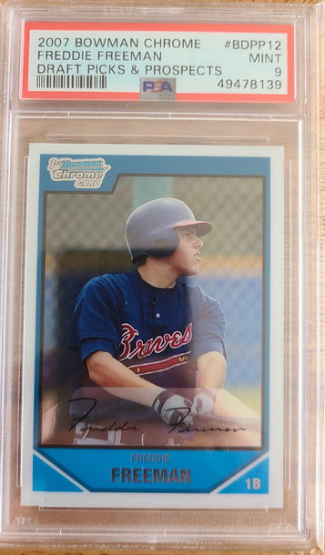2007 Bowman Chrome Freddie Freeman PSA 9
