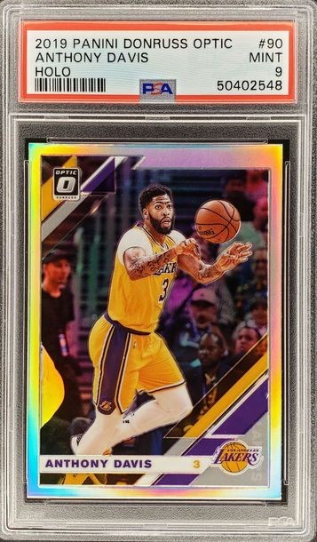 2019 Panini Donruss Optic Anthony Davis Holo PSA 9 Mint