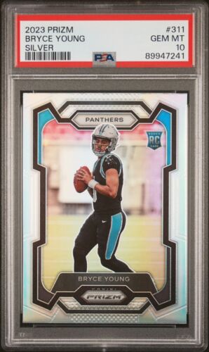 2023 Bryce Young Panini Prizm #311 Silver Prizm Rookie Card RC PSA 10 Panthers