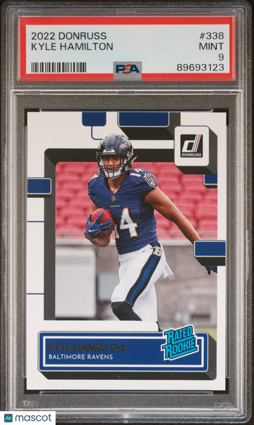 2022 Panini Donruss Kyle Hamilton #338 PSA 9