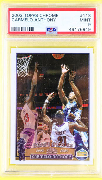 Carmelo Anthony RC 2003 Topps Chrome PSA 9 #113 Rookie 