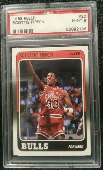 Scottie Pippen 1988 Fleer RC PSA 9