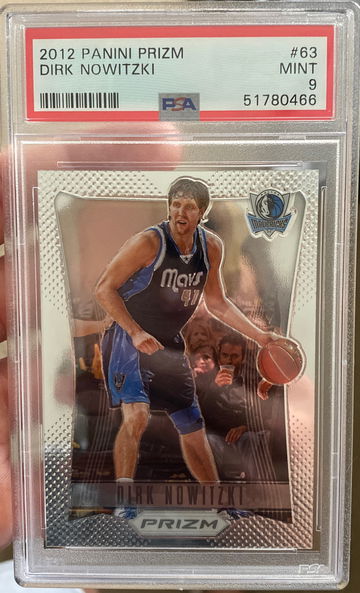 2012 panini prizm dirk nowitzki #63 PSA 9 Mint