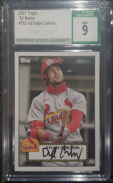 2021 Topps '52 Redux Dylan Carlson CSG 9