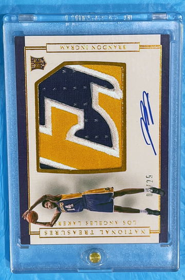 Brandon Ingram 2016-17 National Treasures RPA RC PATCH AUTO Bronze #172 #'d 08/25