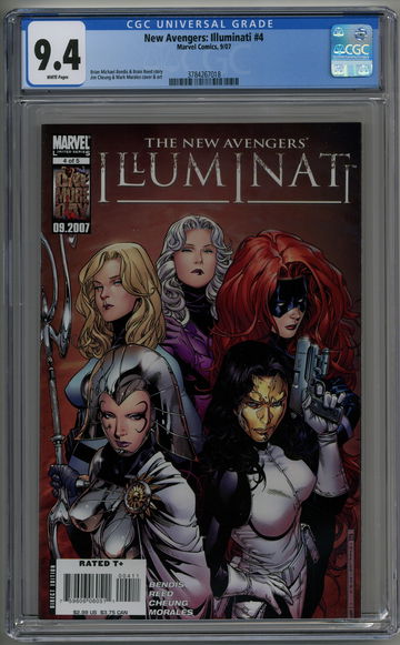 New Avengers Illuminati 4 CGC 9.4 All Girl Cover