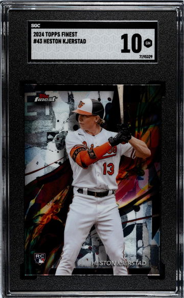 2024 Topps Finest #43 Heston Kjerstad Rookie SGC 10
