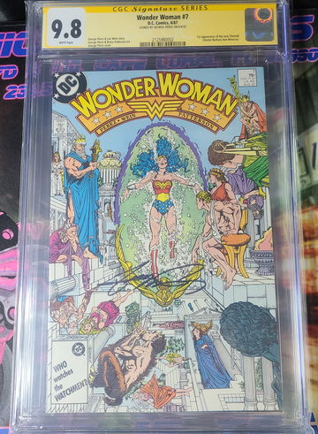 Wonder Woman #7 1987 9.8 Mint Signed By George Perez 1st App Cheetah