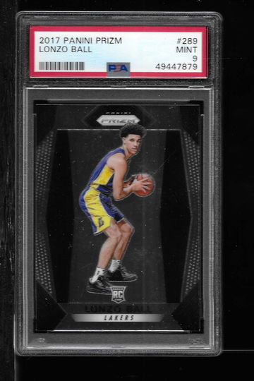 2017 PANINI PRIZM LONZO BALL PSA 9