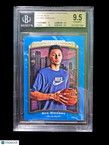2017 Upper Deck Goodwin Champions Royal Blue Ben Simmons #26 BGS 9.5