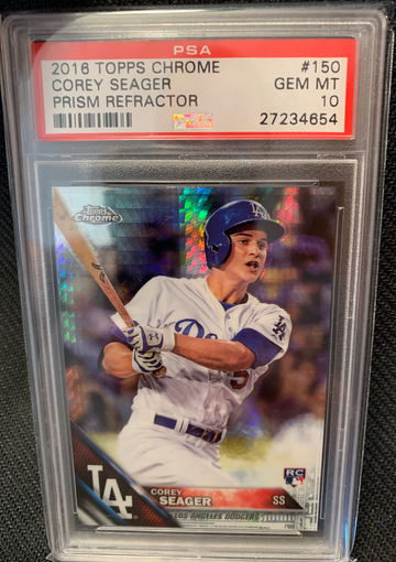 2016 Topps Chrome Corey Seager Prism Refractor 