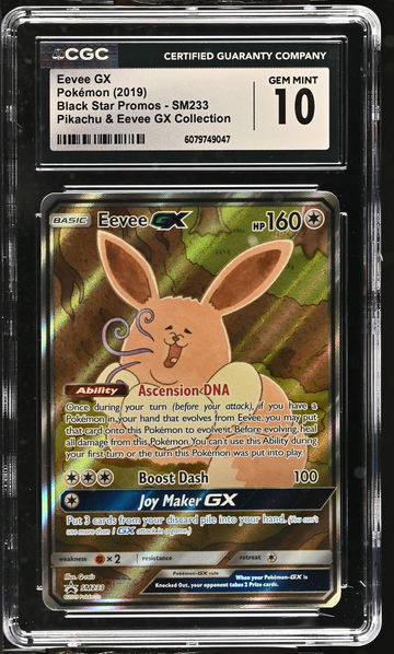2019 Pokemon Black Star Promos Eevee GX #SM233 Promo CGC 10