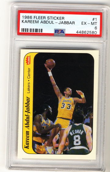 1986 Fleer Kareem Abdul-Jabbar