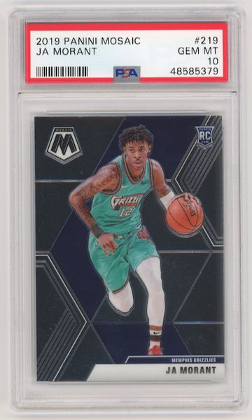 Ja Morant 2019 Mosaic PSA 10 Rookie