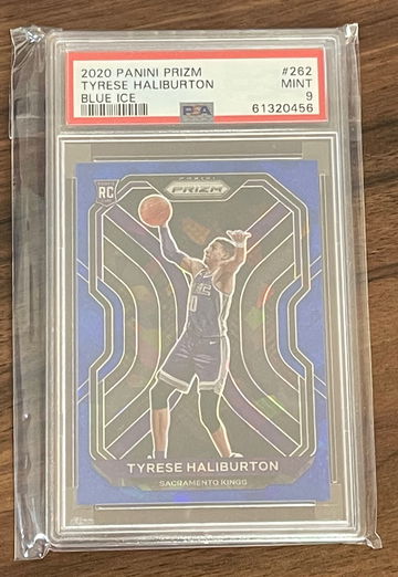 2020 Tyrese Haliburton Prizm PSA 9 Rookie Blue Ice /125 SP RC 