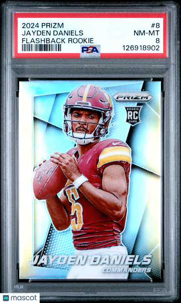 2024 Panini Prizm Prizm Flashback Rookie Jayden Daniels #8 PSA 8