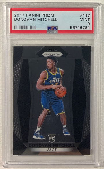 2017-18 Prizm Donovan Mitchell PSA 9