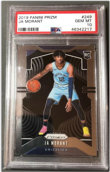 2019-20 Panini Prizm JA Morant Bass PSA 10
