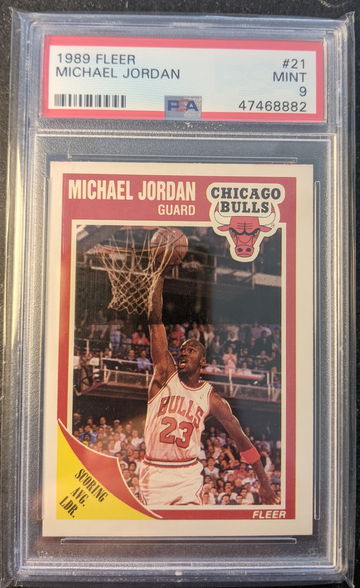 1989 Fleer Michael Jordan PSA 9