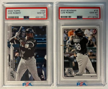2020 Topps & Bowman Luis Robert Rookie Cards PSA 10 White Sox