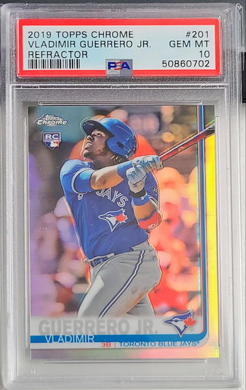 Vladimir Guerrero Jr Topps Chrome Refractor PSA 10