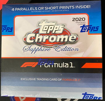 2020 Topps Chrome Formula 1 Racing Sapphire Edition Factory Sealed Box