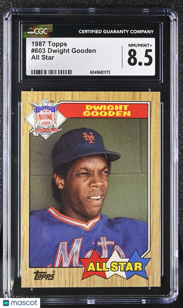 1987 Topps Dwight Gooden #603 All Star CGC 8.5