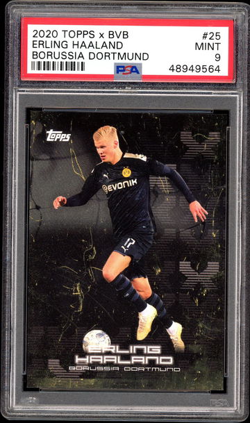 2020 Topps BVB PSA 9 Erling Haaland