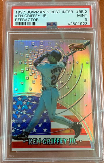 1997 Bowman's Best Ken Griffey Jr. International Refractor PSA 9 (MINT)