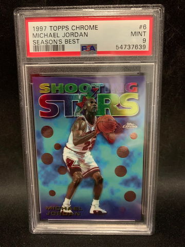 1997 Topps Chrome Michael Jordan Season's Best #6 PSA 9