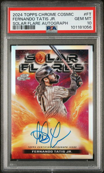 2024 Topps Chrome Cosmic Solar Flare Fernando Tatis Jr. #FT Auto PSA 10