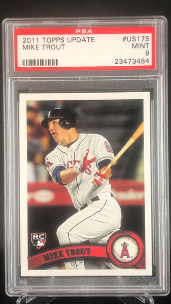 2011 Topps Update Mike Trout PSA 9📈