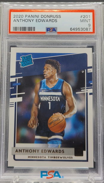 2020 Donruss Anthony Edwards Rated Rookie PSA9