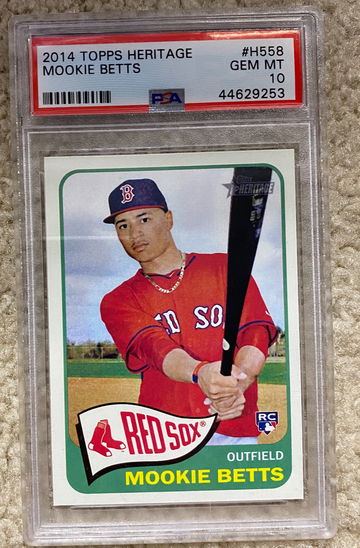 MOOKIE BETTS 2014 TOPPS HERITAGE HIGH RC ROOKIE PSA 10 