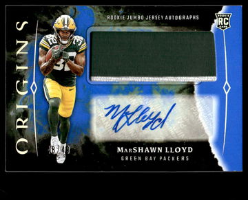 2024 Panini Origins Blue MarShawn Lloyd #RJA-MLL RC Patch Auto /49