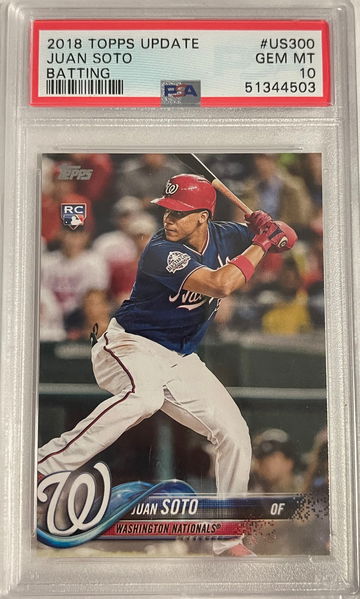 2018 Topps Update #US300 Juan Soto Batting PSA 10