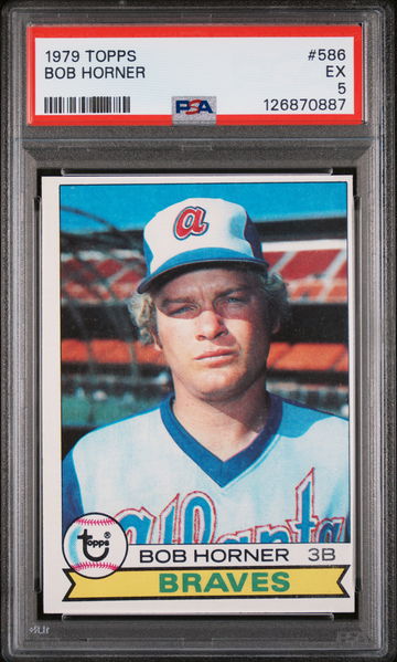 1979 Topps Bob Horner #586 PSA 5