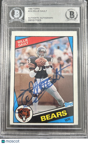 1984 Topps Willie Gault #224 Rookie BGS 0