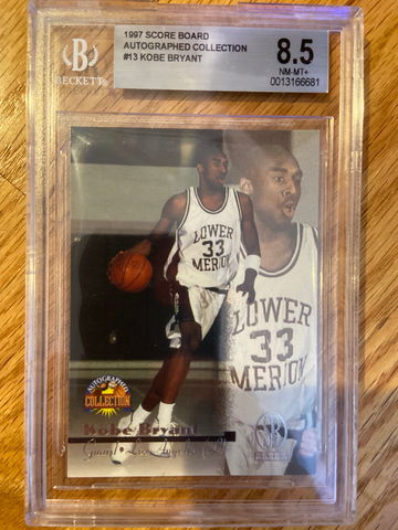 Rare 1997 Score Board Kobe Bryant Rookie BGS 8.5