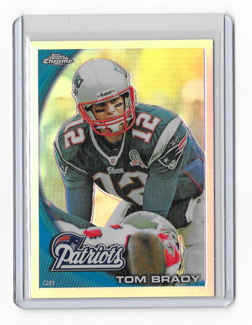 2010 Topps Chrome Tom Brady Refractor # 80