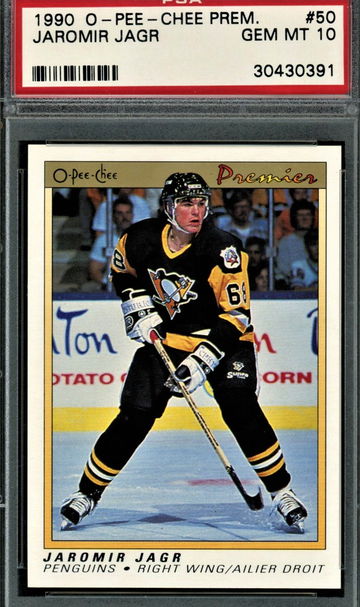 1990 O-Pee-Chee Premiere #50 Jaromir Jagr  RC  PSA 10  Future HOF