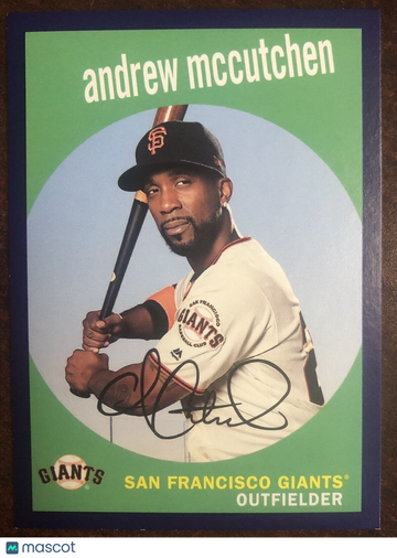 Andrew McCutchen 2018 Topps Archives '59 Design Purple Parallel Serial #154/175