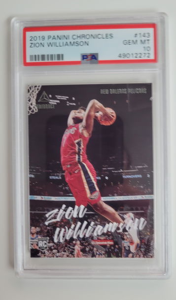 2019-20 Chronicles Zion Williamson Luminance PSA 10 RC #143