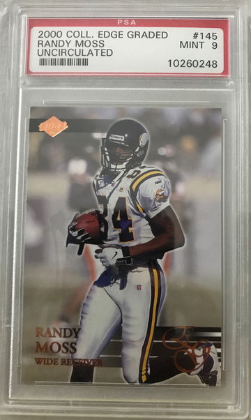 2000 Randy moss collector’s edge uncirculated psa 9